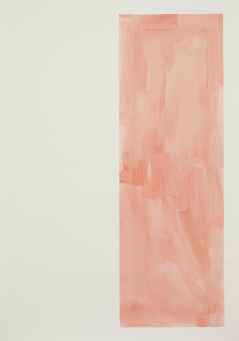 untitled, 2016, watercolor on paper (from the series Monochrome Watercolors), 140×100cm