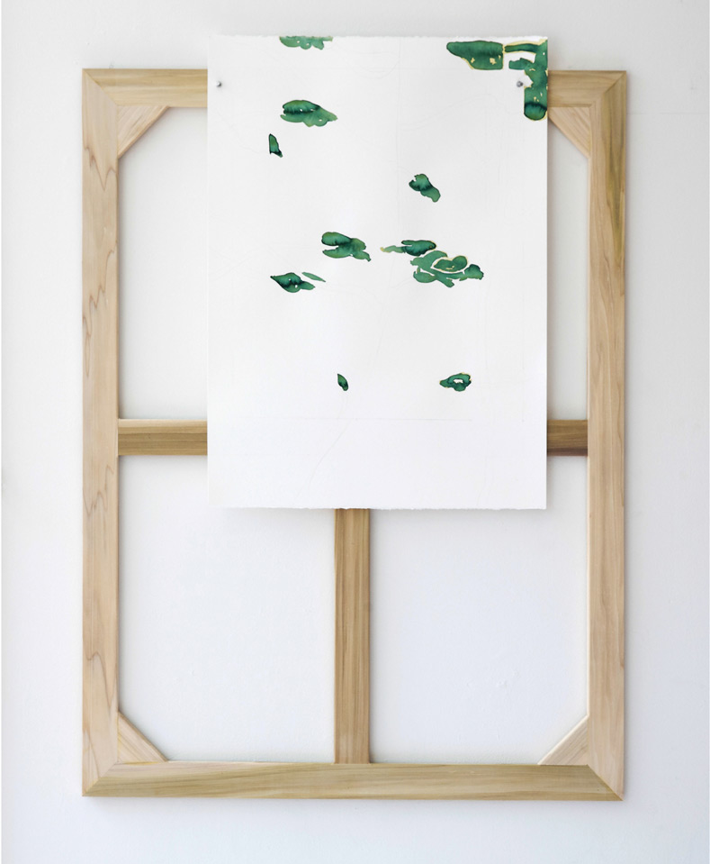 untitled (roman flags), 2015, watercolor on paper printed on poplar frame, 70×56cm & 120×90cm