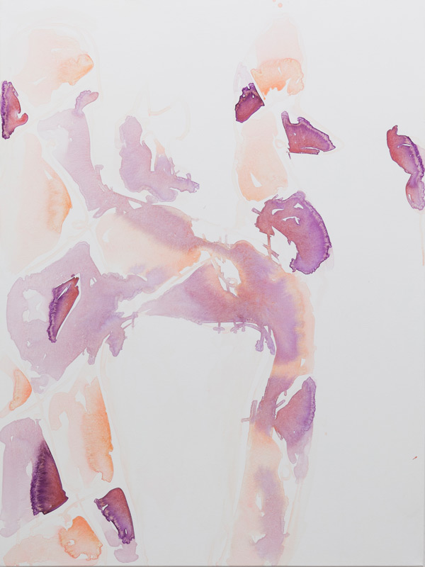 untitled (Lady), 2016, watercolor on canvas, 120×90cm A